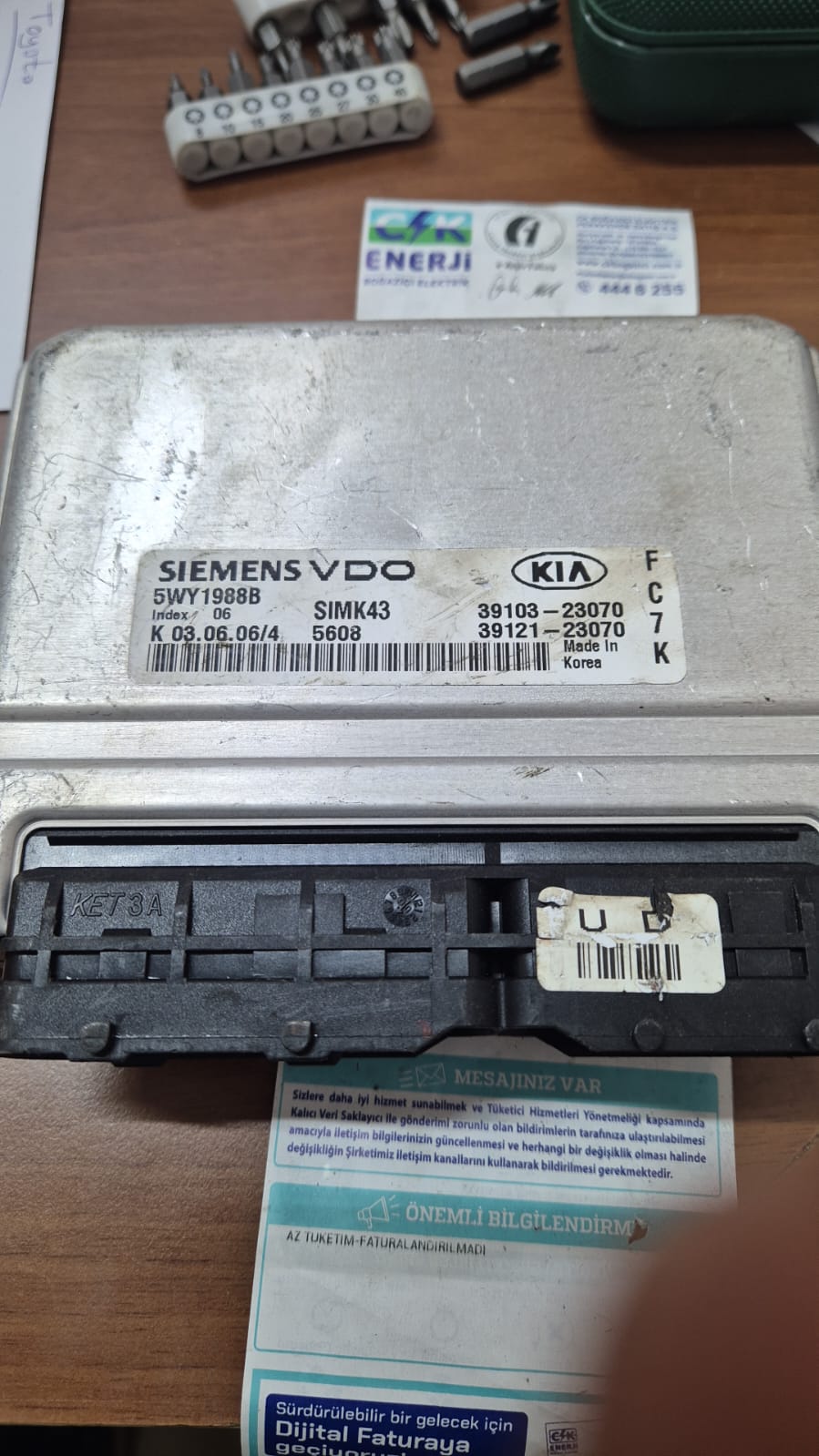 KIA Sportage MOTOR BEYNİ ECU39103-23070.